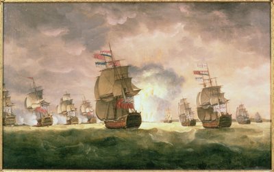 La vittoria di Rodney al largo di Capo San Vincenzo da Thomas Luny